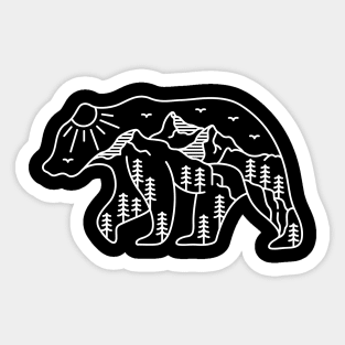 The Adventurous Bear 2 Sticker